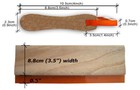 Us-6 5inch Silk Screen Printing Squeegee Ink Scraper Scratch Board 75 Durometers