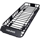 64in Universal Roof Cargo Basket 150lb Capacity Steel Construction