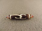 Tibetan Old Agate Dzi Bead Amulet Pendant Desig Magic Power Gzi Beads B
