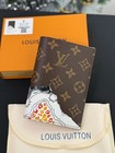 Louis Passport Cover Monogram Canvas Leather New