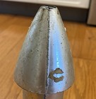 Vtg 1957 Astro Mfg Rocket Space Ship Mechanical Coin Bank Berzac Corp  no Key 