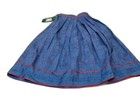 Trachten Skirt Alphorn Original Blue Cotton Size Eu 36 Us Small Alpine Austrian