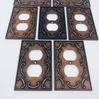 Lot 7 2003 Lhmc Liberty Hardware Metal Electrical Outlet Plate Cover Bronze Tone