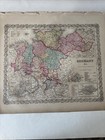1855 Colton s Atlas Hand Colored Engraving Map In Germany