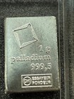 1 Gram Palladium Bar  9995 Fine Bar - Valcambi Suisse Palladium Combibar   