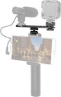 Hot Shoe Extension Bar Mount  Cold Shoe Dual Bracket  Adjustable Flash Camera