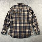 Vintage Shirt Jacket Mens Medium Wool Blend Tartan Plaid 70s 80s