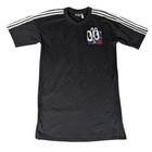 Adidas Originals Womens Black 3-stripe T-shirt Dress Floral Pocket Trefoil Logo