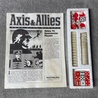 Axis   Allies 1986 Board Game Replacement Parts Manual Dice Chips Money Lot