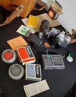 Minolta Sr-t 101 35mm Slr Film Camera With 2 Lenses  Flash  Light Meter    Case