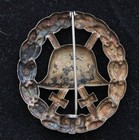 Imperial German World War I Silver Wound Badge     Cut Out Version