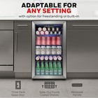 Beverage Refrigerator And Cooler  116 Can Mini Fridge With Glass Door For Soda