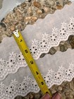 Cotton Eyelet Lace Trim  Embroidered Hollowed-out Floral  Vintage Ribbon