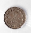 Icg Ms63bn 1936 Luthuania 2 Centai Mint State Coin