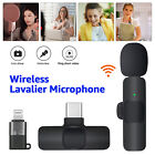 Lavalier Microphone Wireless Audio Video Recording Mini Mic For Android iphone