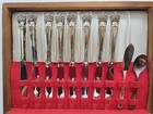 Vintage Rogers Bros Eternally Yours 50 Pc Sterling Silverplate Flatware In Box