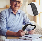 5x Full Page Magnifier Large Handheld Magnifying Glass For Low Visions - 