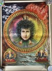 Vintage Bob Dylan Blacklight Earth Water Fire Air Poster Psychedelic Pin-up 60   s