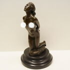 Art Nouveau Style Statue Sculpture Dancer Sexy Pin-up Art Deco Style Bronze