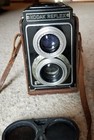 Vintage Kodak Reflex Camera With Field Case   Lens Cap 