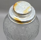 Vintage Glass Martini Cocktail Drink Shaker Mixer Mid-century Crackle Design
