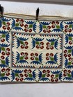 Vintage Beautiful Hand Silk Embroidered Textile Cushion Cover 46x55 Cm