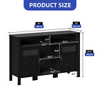 55  Cabinet Storage Shelves Buffet Table With 2 Doors Sideboard Wooden Home