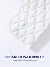 Waterproof Crib Mattress Protector Pad - Quilted  Fitted Baby Mattress Cover 28 
