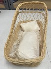 Vintage Baby Doll Wicker Basket Wicker Toy Crib Rocker