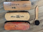Vintage Horsehair Shoe Shine Brushes - Lot Of 4  made In Usa 