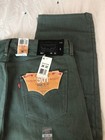 Levis 501 Jeans Mens Size 38x32 Green Button Fly New With Tags Shrink To Fit