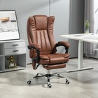 Massage Office Chair  High Back Reclining Desk Chair  Brown