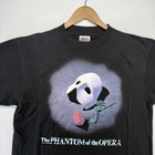 Vintage Phantom Of The Opera Shirt Mens Large Black Graphic Broadway Theatre 90s