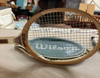 Wilson Wood Tennis Racquet  Green Head Cover  Usa Made