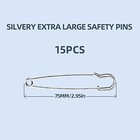 Large Safety Pins Steel Extra Large Safety Pins Heavy Duty 15 Pcs 63mm 2 5inch