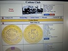Rare 1st Issue 1953 Vintage Casino Chip  5 00 Cotton Club Las Vegas Nv Poker Old