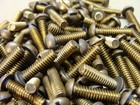 New Lot Of 100 Brass  10 - 24 X 3 4  Pan Head Slotted Machine Screws