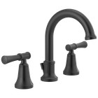 Delta Chamberlain Widespread Bathroom Faucet Matte Black-certified Refurbished