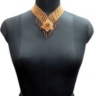 Handmade Necklace Seed Bead Boho American Style Nativ Beaded Multi Strand