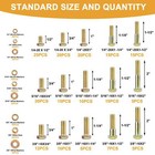 467pcs Grade 5 Hex Bolt Washer nut Assortment Hex Head Cap Screws coarse Thread