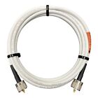 Jefa Tech Rg8x White Coax Cable Pl-259 For Ham Radio   Cb   Marine Vhf Radio Lot
