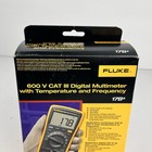 Fluke 600 V Cat Iii Digital Multimeter W  Temp   Frequency 17b  New