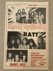 Iron Maiden And Ratt Original Concert Poster