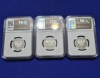 2024 Russia Electronic Warfare Troops Silver 1 Rouble Ngc Pf70ucam Full Set Of 3