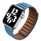 For Apple Watch Leather Link Magnetic Classic Band 45 49mm Ultra Series 8 7 6 5