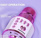 Bonaok 3-in-1 Portable Handheld Wireless Bluetooth Karaoke Microphone   Speaker