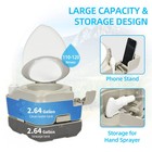 2 6 Gal Portable Toilet Camping Porta Potty With Diagonal Enlargerd Bowl Outdoor