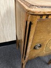 Antique Art Deco Nightstand Carved Wood  Inlay End Table Bedroom Cabinet 28   x15   