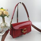 Coach Tabby 26 Signature Patent Leather Shoulder Bag Cm554 Red Outlet New