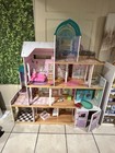 Kidkraft Wooden 3-story Multi-room Dollhouse W  Furniture   Accessories